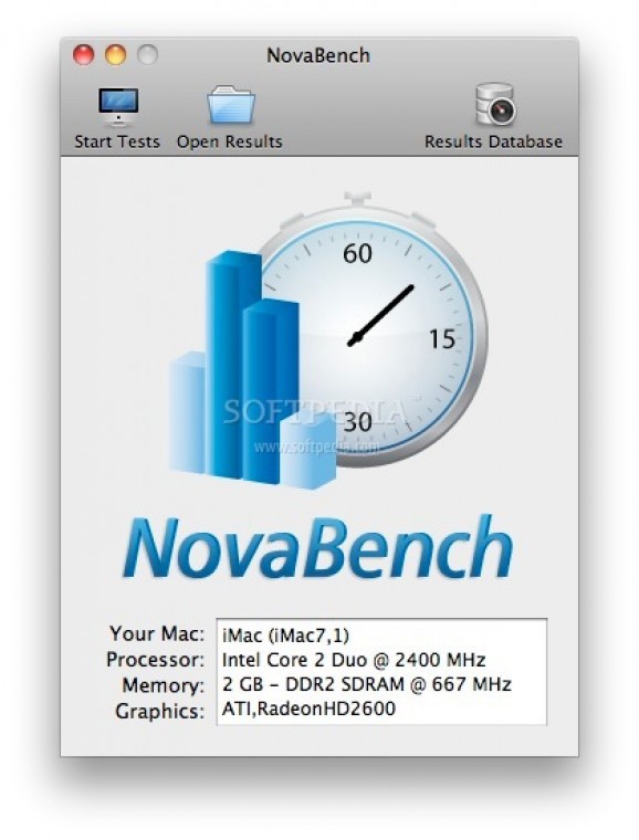 NovaBench screenshot