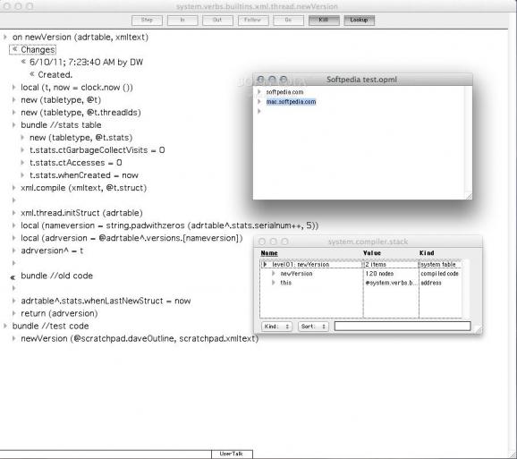 OPML Editor screenshot