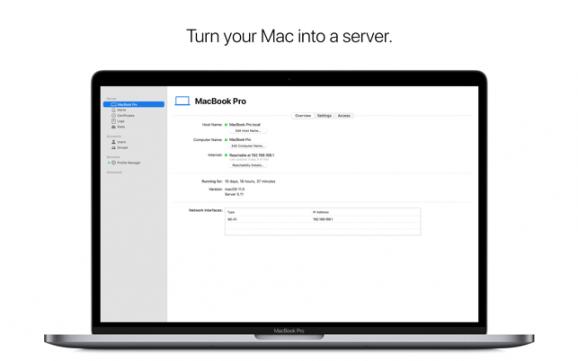 macOS Server screenshot