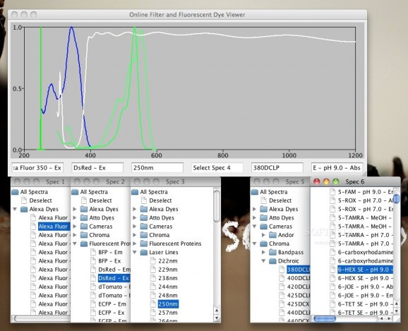 Online Spectra Viewer screenshot