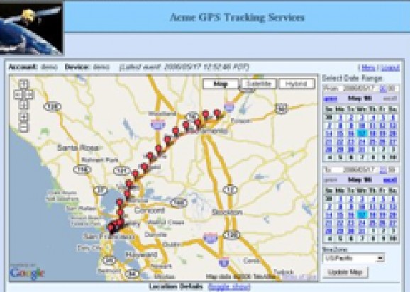 Open GPS Tracking System screenshot