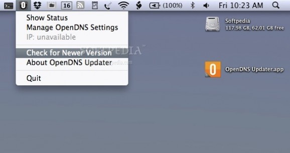 OpenDNS Updater screenshot