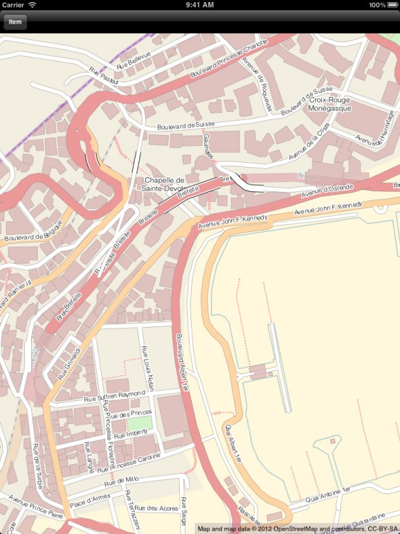 OpenStreetPad screenshot