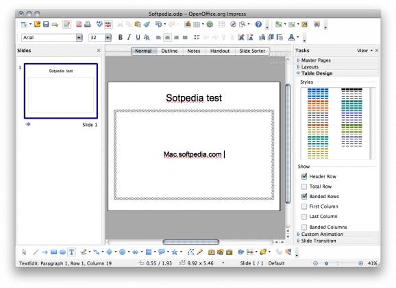 Oracle Presenter Console screenshot