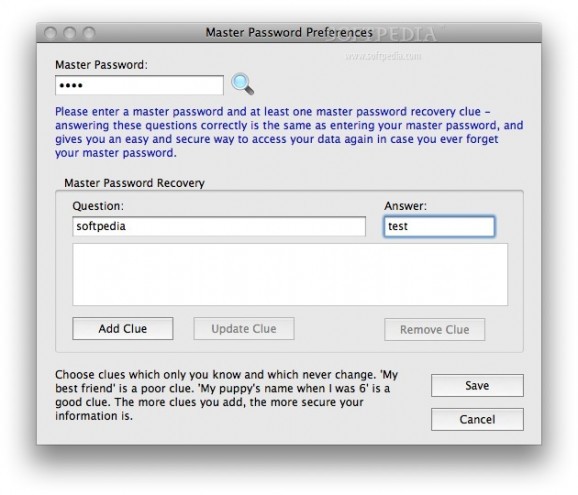 PasswordVault Lite screenshot
