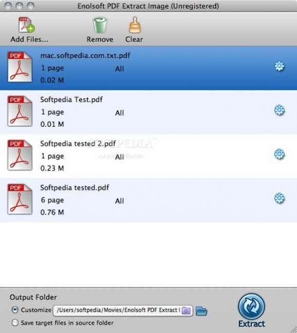 PDF Extract Image screenshot