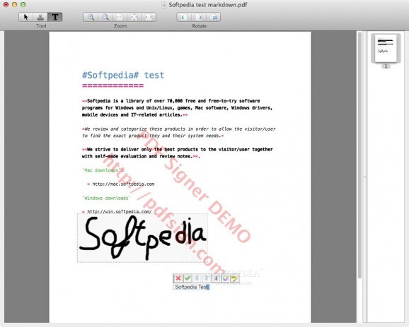 PDF Signer screenshot