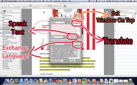 PDF Translate Editor screenshot