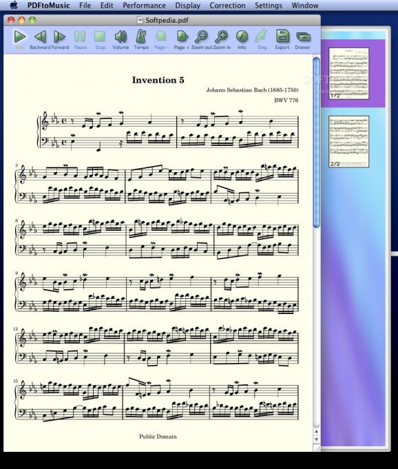 PDFtoMusic screenshot