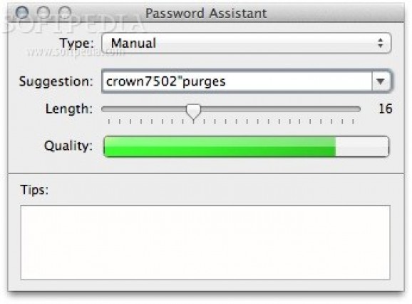 Password Assistant screenshot
