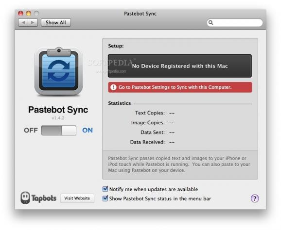 Pastebot Sync screenshot