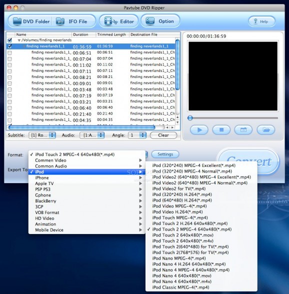 Pavtube DVD Ripper screenshot