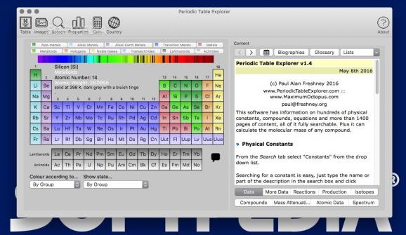 Periodic Table Explorer screenshot