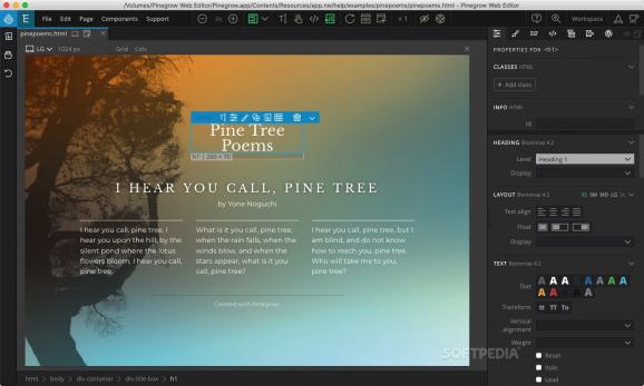 Pinegrow Web Editor screenshot