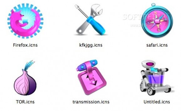 Pink Icons Set screenshot