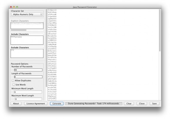 Java Password Generator screenshot