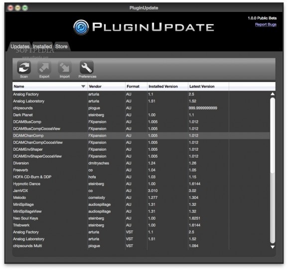 PluginUpdate screenshot