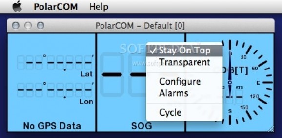 PolarCOM screenshot