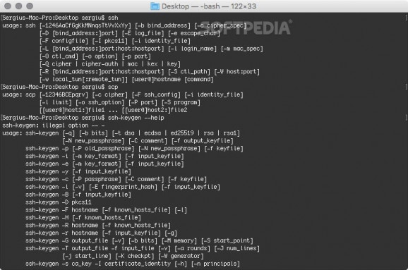 Portable OpenSSH screenshot