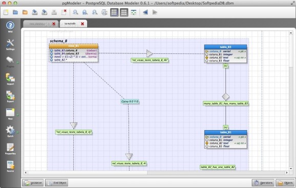 PostgreSQL Database Modeler screenshot