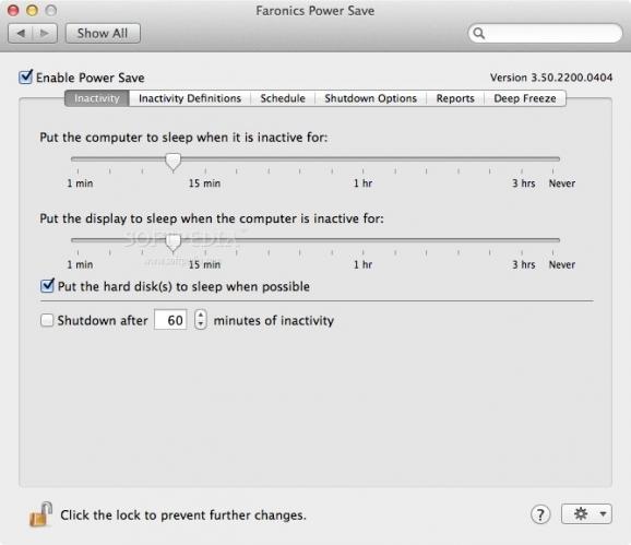 Power Save Mac screenshot