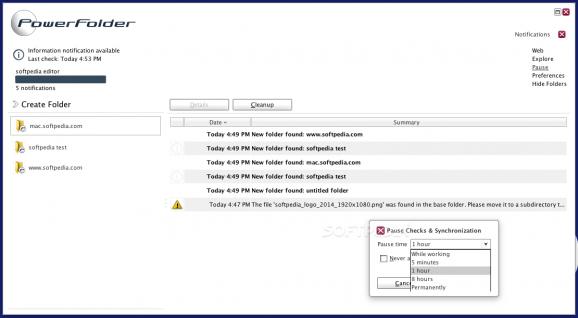 PowerFolder screenshot