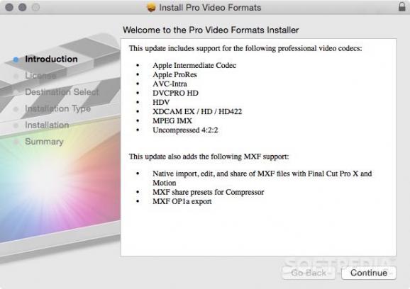 Pro Video Formats screenshot