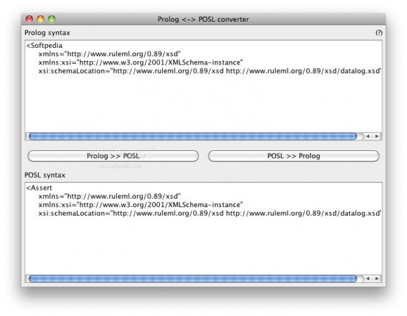 Prolog-POSL Converter screenshot