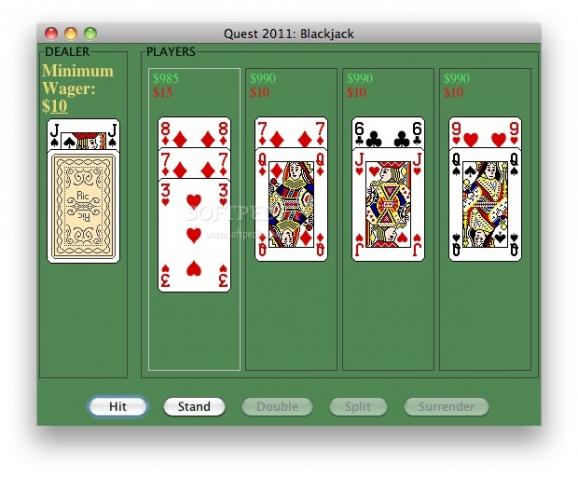 Quest 2011: Blackjack screenshot