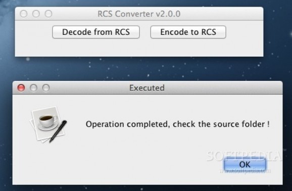 RCS Converter screenshot