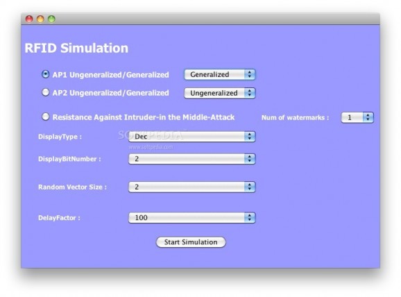 RFID2 Simulation screenshot