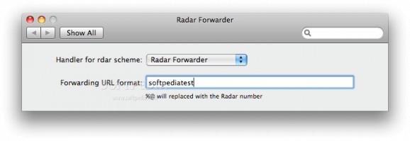 Radar Forwarder screenshot