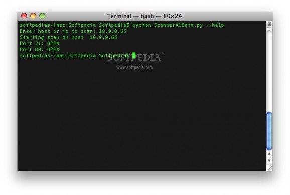 Python Port Scanner screenshot