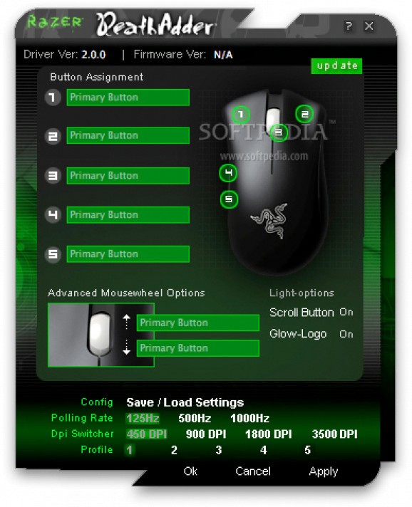 Razer DeathAdder 3500DPI Driver screenshot