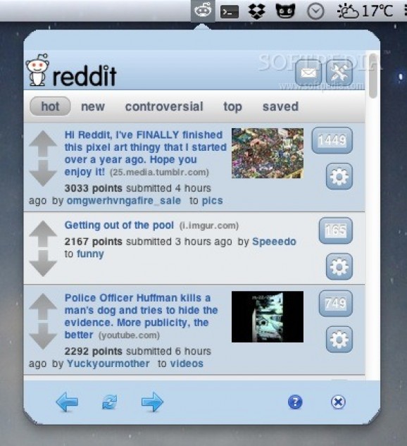 RedditTab screenshot