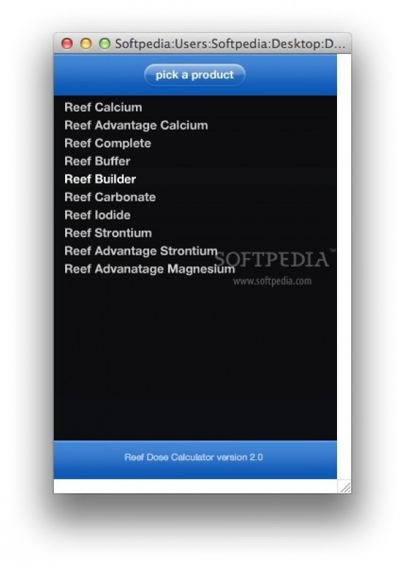 Reef Dose Calculator screenshot