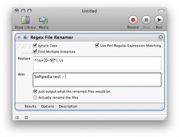 Regex File Renamer screenshot