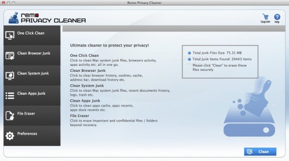 Remo Privacy Cleaner screenshot