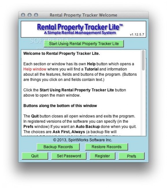Rental Property Tracker Lite screenshot