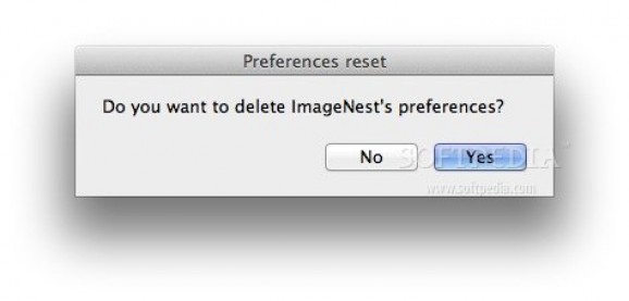 Reset ImageNest Preferences Script screenshot