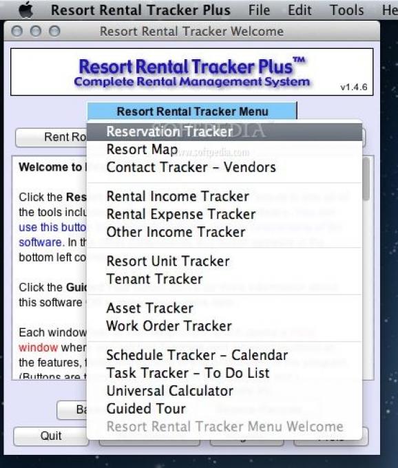 Resort Rental Tracker Plus screenshot