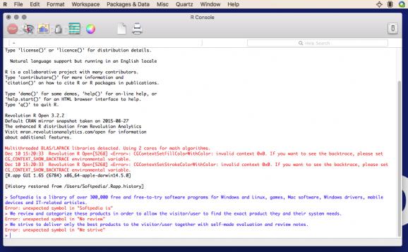 Microsoft R Open (formerly Revolution R Open) screenshot