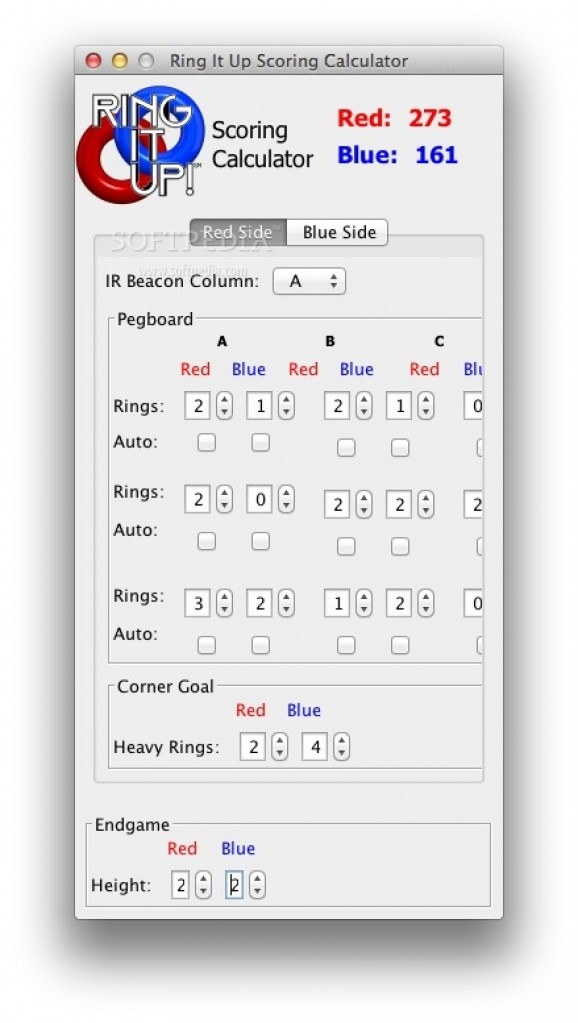 Ring It Up Scoring Calculator screenshot