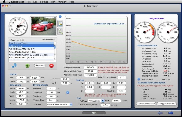 Road Test Simulator screenshot