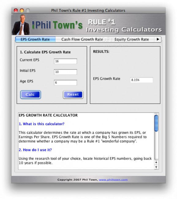 Rule #1 Investing Calculator screenshot