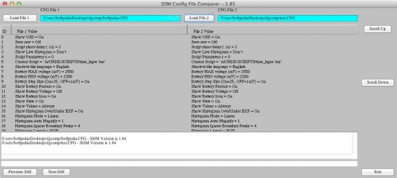 SDM Config File Comparer screenshot