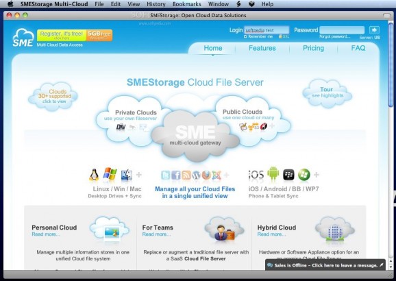 SMEStorage Multi-Cloud screenshot