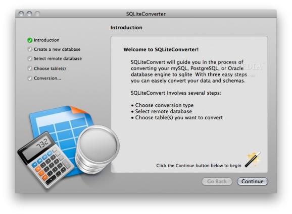 SQLiteConverter screenshot