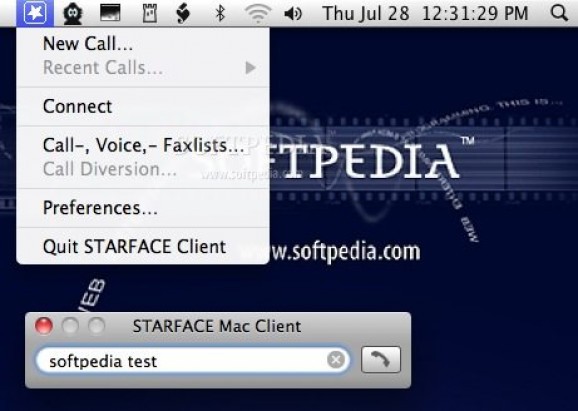 STARFACE Client screenshot