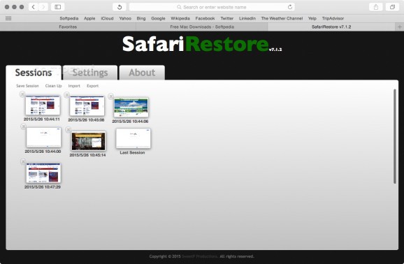 SafariRestore screenshot